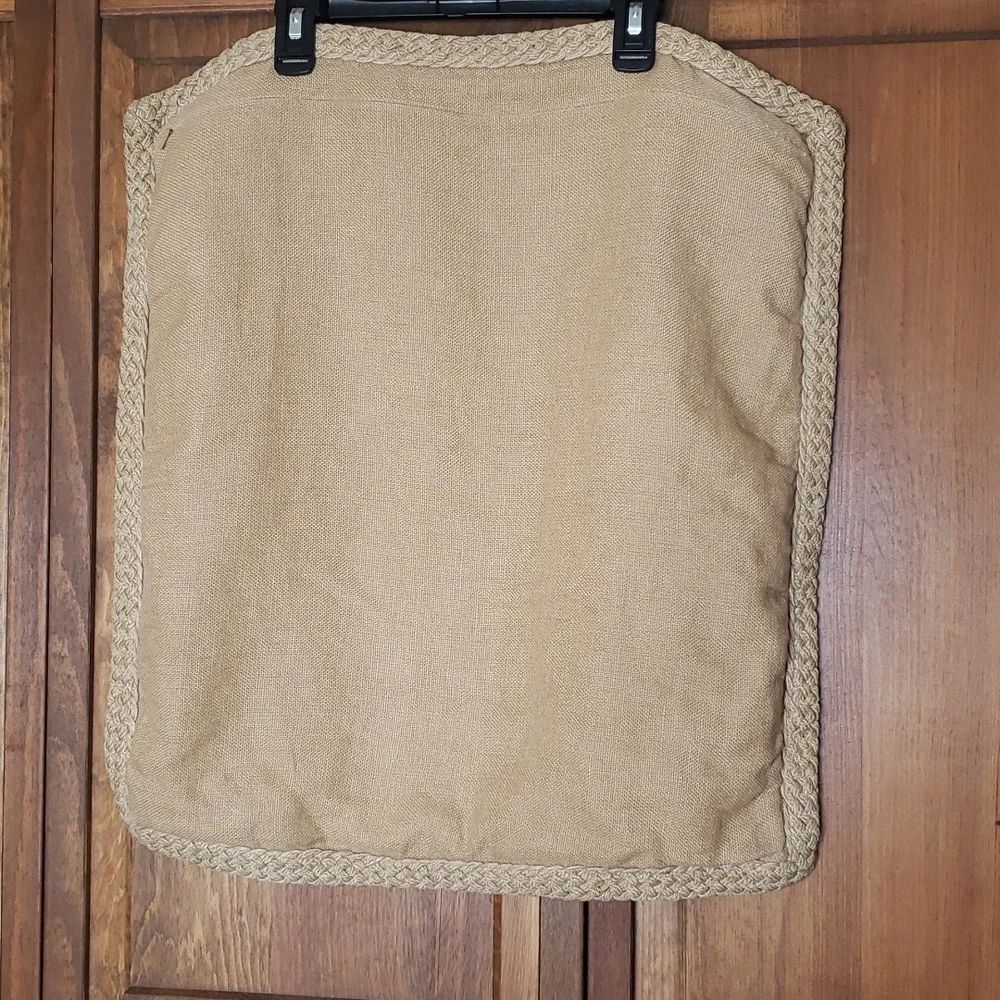 Pottery Barn Linen Jute Braid Pillow Cover